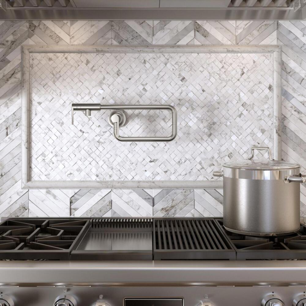 Kallista One™ Wall-Mount Kitchen Pot Filler - Brushed Nickel - MSRP $2,560 - NEW